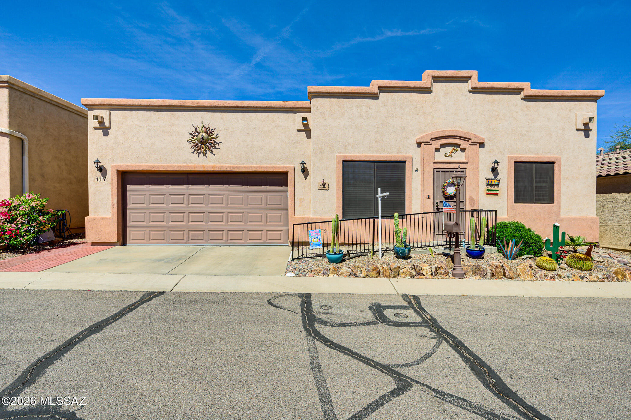 Welcome to this beautifully updated 2-bedroom, 2-bath home with office, located in the gated community of Rancho Resort, thoughtfully designed home, built with resort-style living in mind, this home features a split-bedroom, perfect for comfort and entertaining. The chef's kitchen is a showstopper with ample cabinetry, NEW LG 5 burner stove, pot filler, pull out shelves, granite countertops, and modern finishes. The owner's suite Is spacious, featuring a walk-in shower and a spacious California walk-in closet. Step outside to your backyard with extended wall height for privacy and peace and relaxation idea for entertaining guest. The guest bedroom is bright and open, while the laundry room offers convenience with a designated space and utility sink. Porcelain tile flooring flows throughout complemented by plantation shutters on every window. Enjoy outdoor living under the covered back patio and take advantage of the private two-car attached garage with brand-new epoxy flooring. This home combines modern updates, functional design, and privacy--perfect for those seeking comfort in a resort-style setting. Beyond the home, Rancho Resort Community offers an active and engaging lifestyle, with Recreation center, workout facility, pickleball, pool, tennis, volleyball courts, a beautiful park, and a variety of social and recreational clubs to suit every interest.