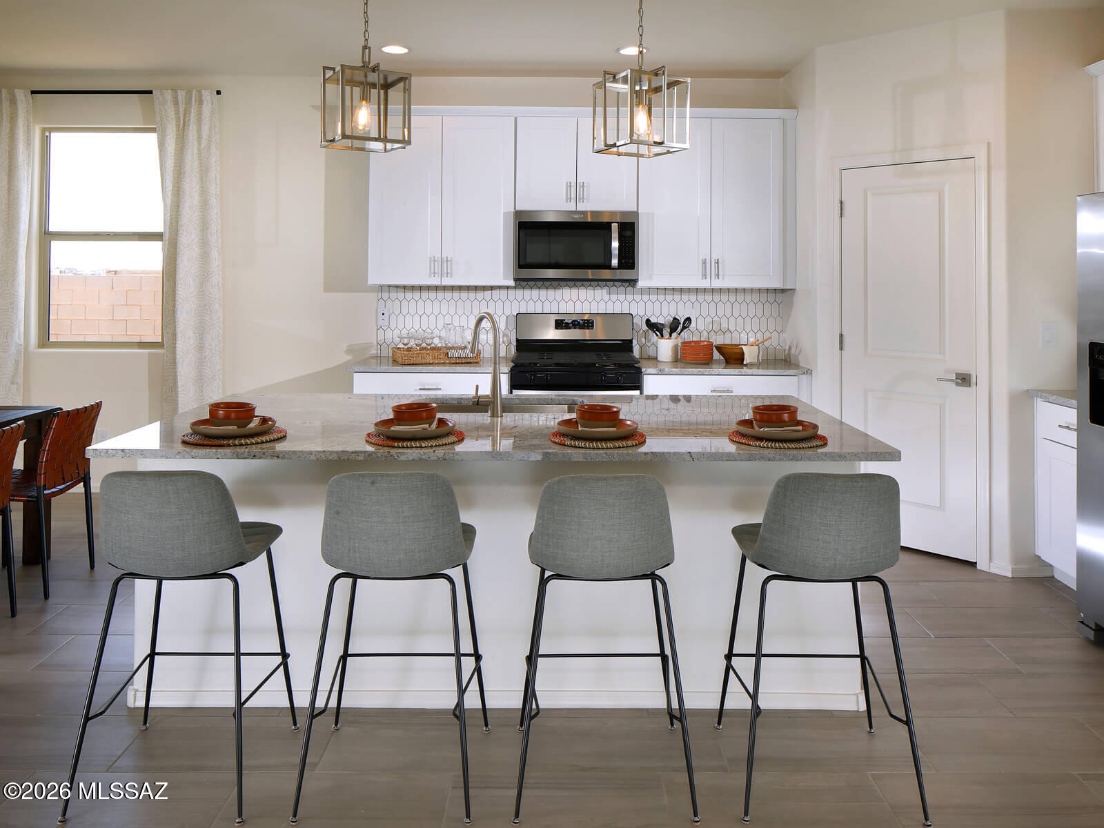 Fantastic location! This 4-bedroom, 3-bath home features a versatile teen room--perfect for homework, TV, or gaming--plus a spacious primary suite with dual sinks and a walk-in closet. Located in Entrada del Toro in Sahuarita, AZ, this community offers five thoughtfully designed floorplans and amenities including a splash pad, pools, walking and biking trails, and a safari park, with easy access to I-19 and major employment centers. Move-in ready with washer, dryer, refrigerator, and whole-home blinds. Built with innovative, energy-efficient features for added savings and comfort.