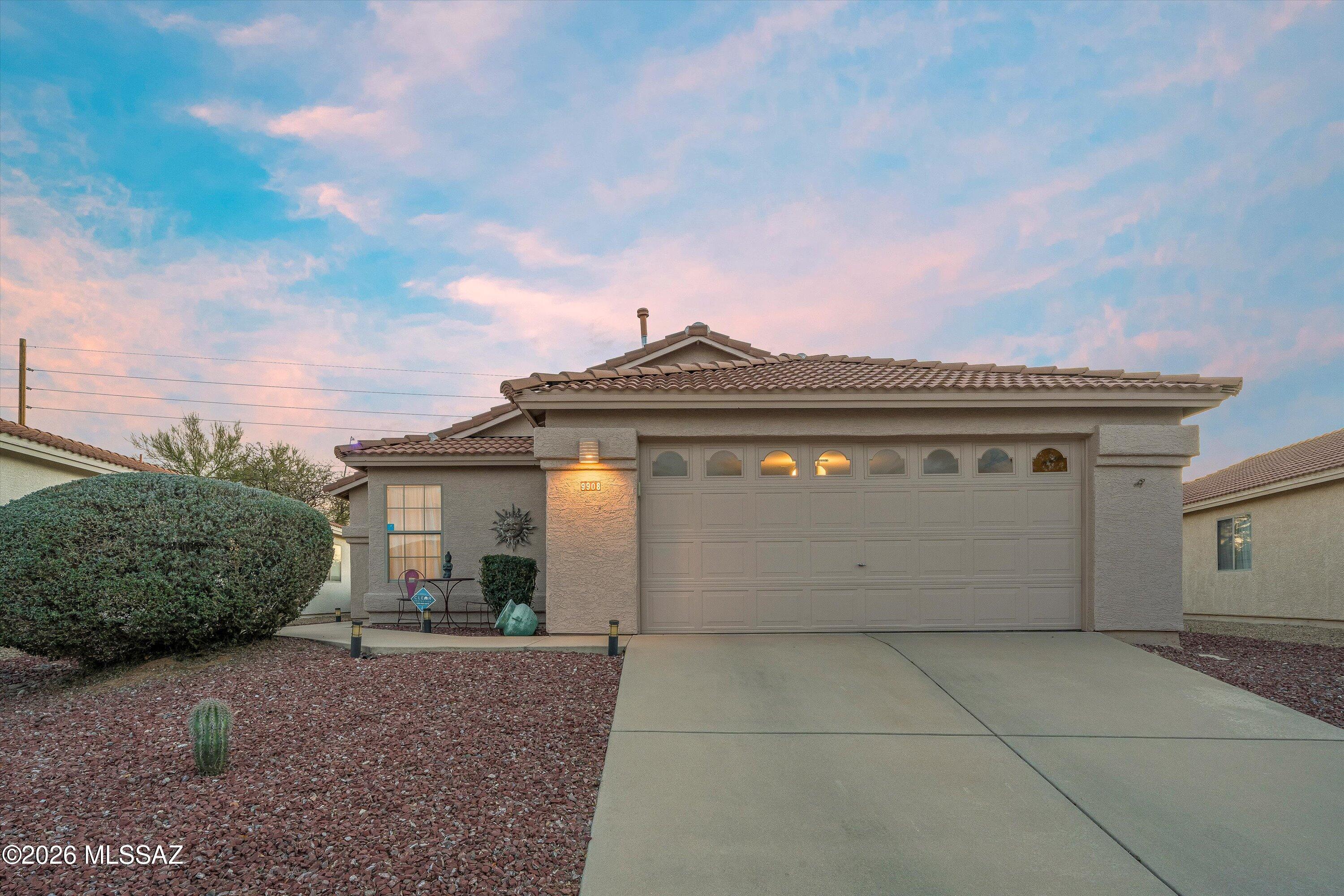Designed for an active East Tucson outdoor lifestyle or peaceful residential living.  This move-in-ready home sits on a quiet cul-de-sac just minutes from The Loop for cycling and walking, nearby hiking trails, and a family park.  Inside, natural light fills the main living areas, creating an open, functional flow that works for everyday life and casual entertaining without wasted space.  The kitchen opens to the main living area, making it easy to stay connected while cooking or hosting.  Out back, enjoy mountain views and a low-maintenance yard designed for use that's perfect for unwinding after a ride, hike, or busy day.  Conveniently located near shopping, entertaining, and dining, this home is ideal for buyers seeking comfort, activity, and move-in-ready ease.