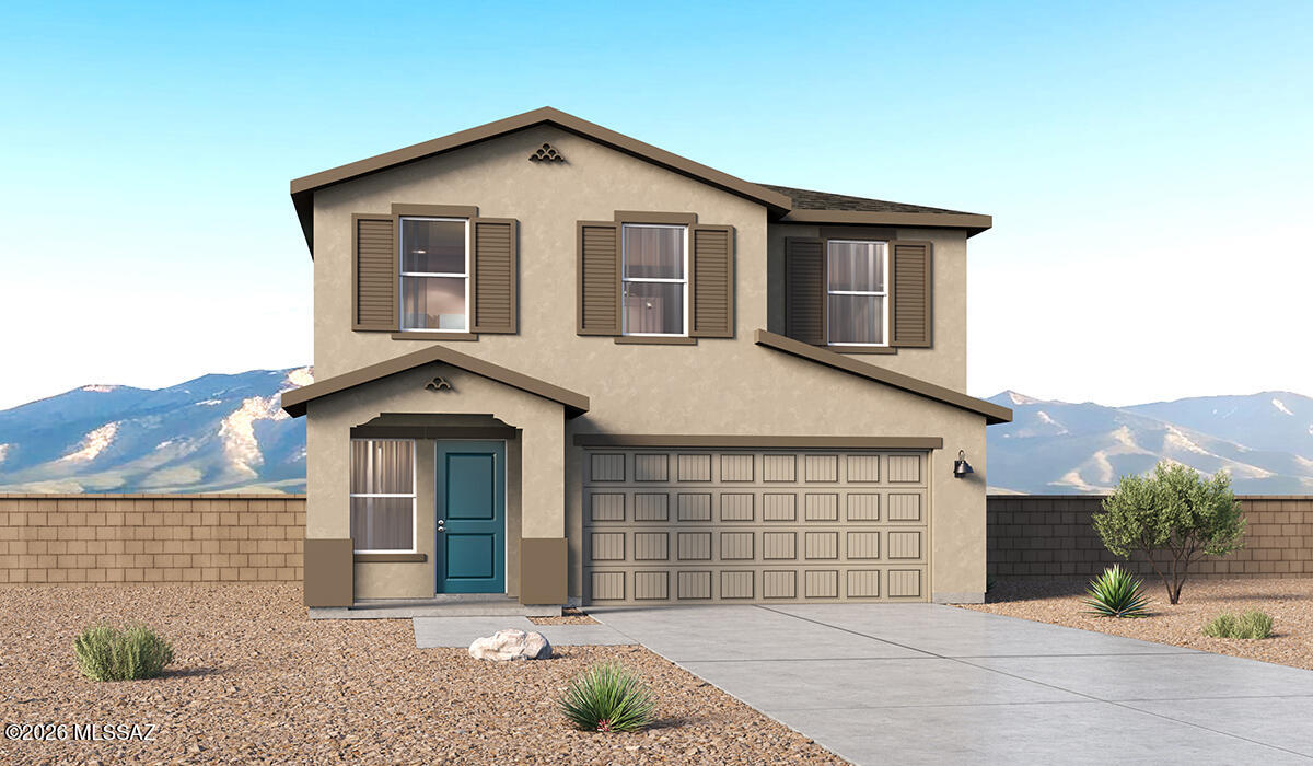 Welcome to Blackhawk featuring all-new floor plans in a prime location off Wilmot and I-10 with convenient access to downtown Tucson and the airport! This thoughtfully designed 2384 sq. ft. Two-story home offers 5 bedrooms, 3 baths, and a spacious open-concept layout perfect for entertaining and everyday living. The bright great room flows seamlessly into the dining area and kitchen. The private primary suite features a walk-in closet and en-suite bath, while the split-bedroom design adds flexibility and privacy. Energy Star certified with a tankless water heater, smart home package, parks, and walking trails nearby.