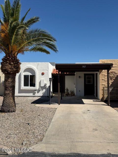 Freshly renovated 2-bedroom 2 bath home located at Casa Paloma 2 townhouses in Green Valley!  Discover a perfectly flowing living & dining room featuring , New dual pane Windows,, New wood-look ceramic tile flooring, New A/C unit, Freshly painted inside & out, with a New sliding glass door that open to the back patio. Renovated galley kitchen comes w/ New cabinetry, New stainless steel appliances, New quartz counters. Both bedrooms w/ New carpet, New ceiling fans, Renovated bathrooms. The primary bedroom includes two well-sized closets & a private bathroom.  Must see!