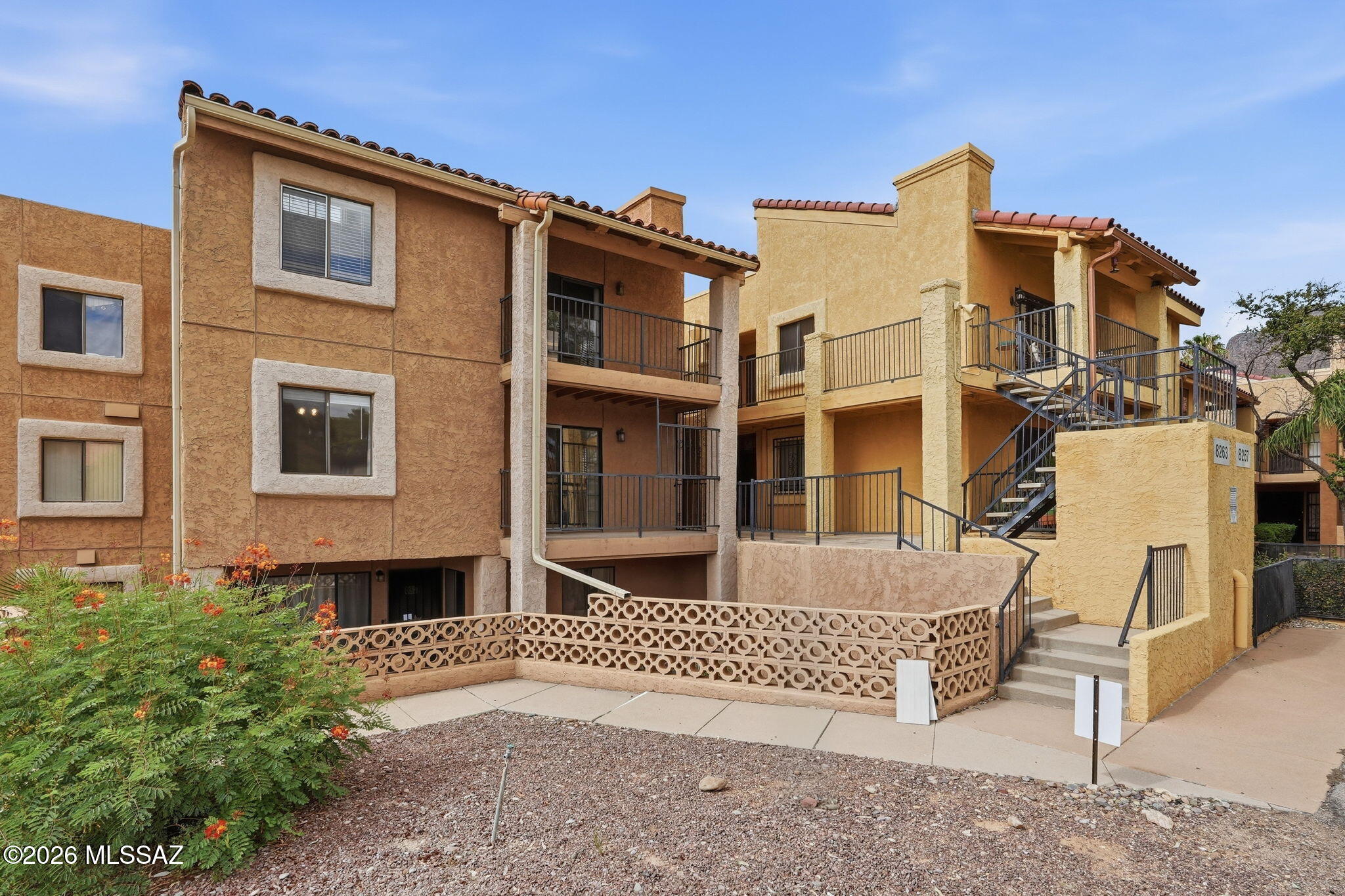 Rich with amenities, conveniently located, and move-in ready, this charming condo is ready for its next chapter. Easy living with common area & exterior maintenance, refuse collection, sewer, water, and pest control all covered by the HOA! Offering a thoughtful 2bed/2bath split-bedroom floorplan, allowing endless possibilities for independent or co-living. Updated kitchen with soft-close cabinetry, oversized bathroom vanities, private balcony off of the living room, and newer paint throughout. Enjoy the sparkling community pool & spa, offering stunning mountain views. Situated in the back of the community, this unit offers privacy and comes equipped with a covered parking spot and additional storage. Steps away from Trader Joe's, numerous shopping plazas & restaurants!