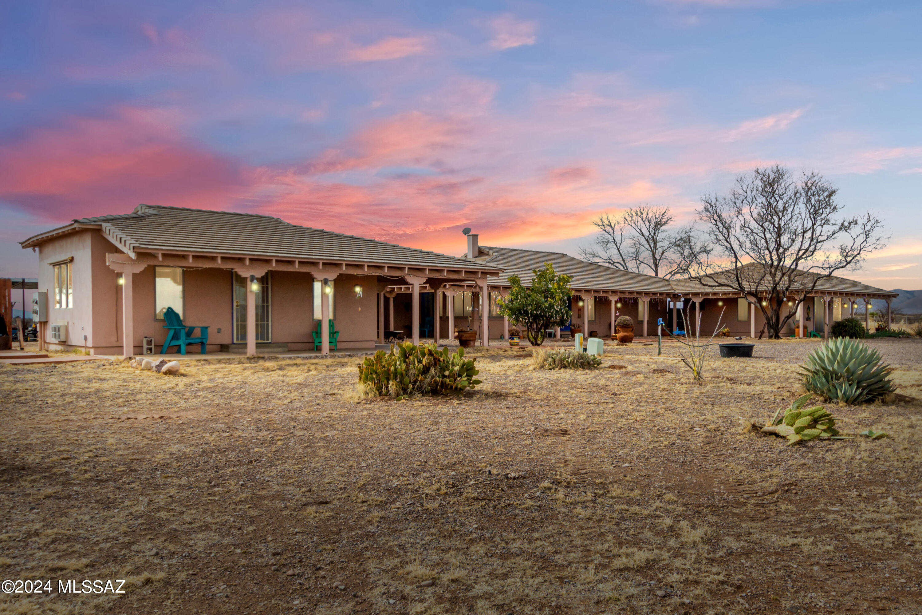 Old World Charm near Tombstone!  This 54 acre ranch has tons of elbow room and boasts a 1938 homestead residence featuring 1414 square feet of living space with 2 bedrooms and 1 bath.  In addition there are two, 495 square foot studio/casitas with full kitchens and bathroom.  This property is perfect for a horse operation and has a 150 x 300 roping arena and cattle pens, a 150 foot round pen, a 60 foot round pen as well as working corrals, 10 stall Mare Motel!  The combined 144 acres is divided into 5 pastures with water!  The property is ideal for a working ranch, or a family compound!  The owner would consider carrying terms with a substantial downpayment!! Don't put off your plans to own a ranch/horse/cattle operation and come see this exceptional property.