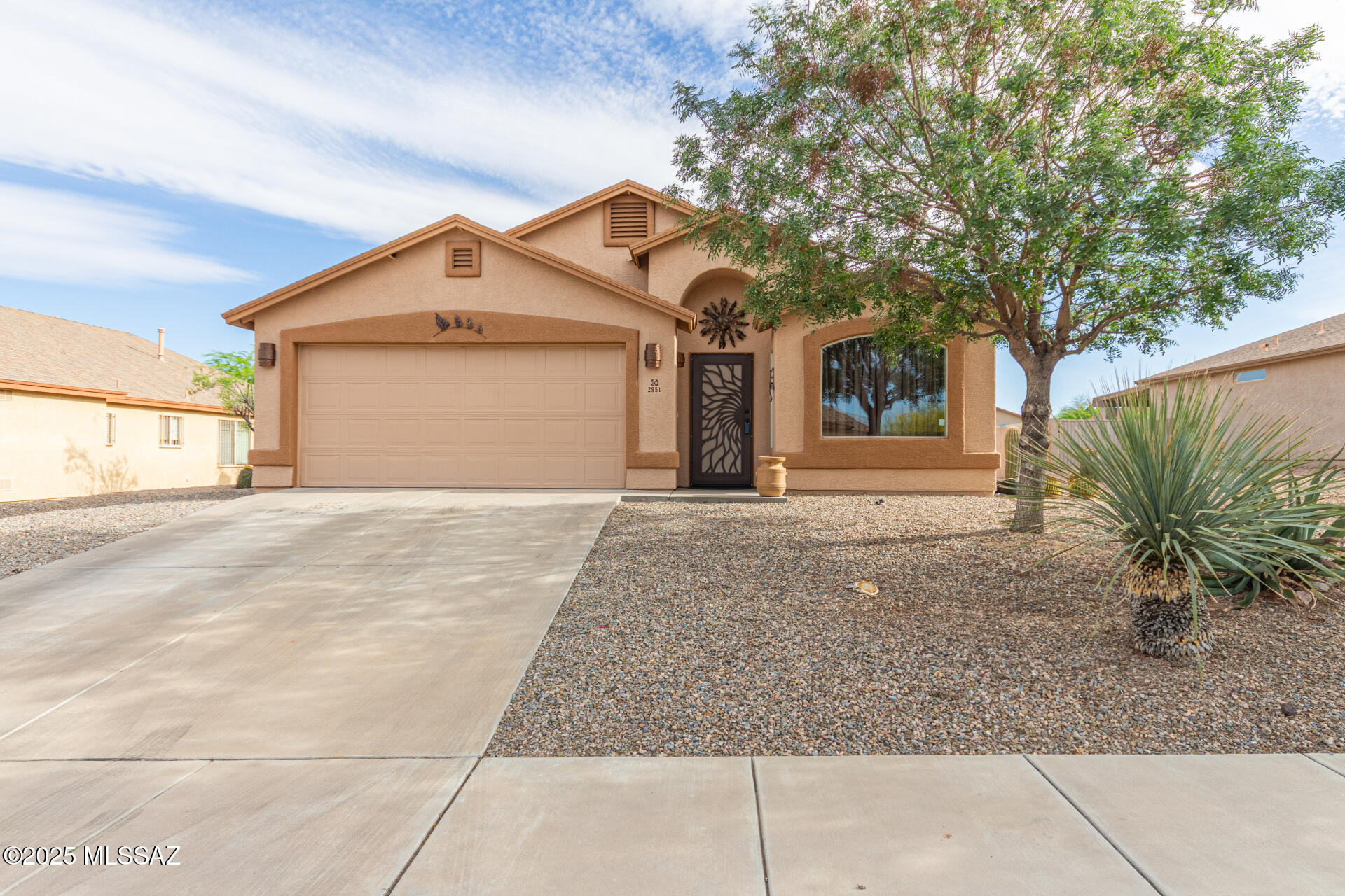 THIS BEAUTIFUL HOME IS A MUST-SEE! Motivated Seller This move-in-ready gem features all-new updates inside and out, including a stunning heated lap pool. Enjoy tile floors, vaulted ceilings, and a spacious Great Room flowing into the dining area. Oversized kitchen/family room, ideal for entertaining boasts granite countertops, matching appliances, recessed lighting, honey-toned cabinetry, and an island with a breakfast bar. Explore outside and unwind under a covered patio and pergola and enjoy the heated sparkling lap pool. Newer roof, AC, solar, water softener and finished garage.