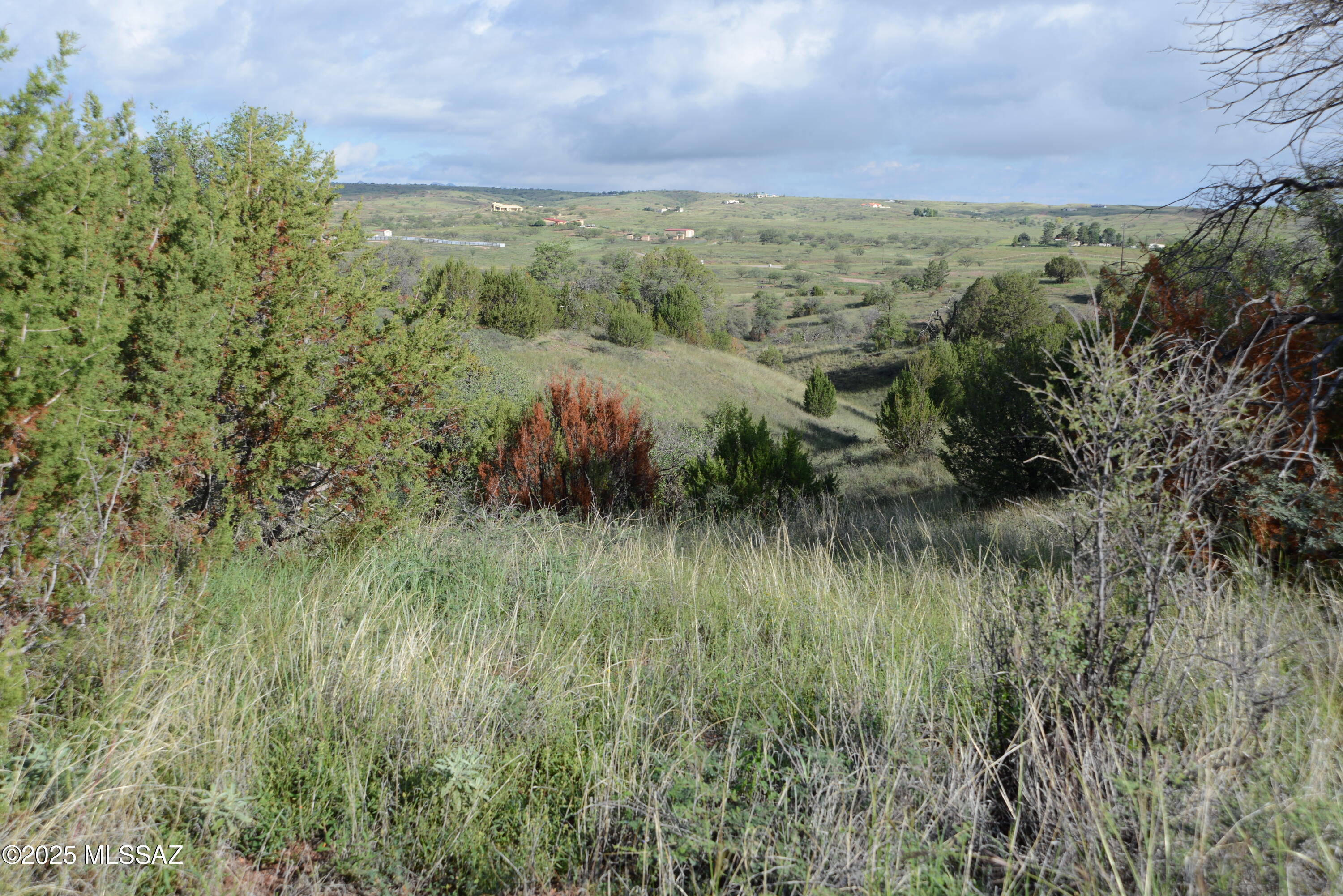 This choice parcel in a small community of well kept and mostly upscale homes offers sweeping views with rolling terrain, mature oaks, juniper and mesquite, close to Sonoita yet quiet and secluded, underground power onsite, fenced on three sides, good options for build sites, can be split, no HOA or known CCRs, no flood plain issues, good water table in the area, a conventional septic system should work here. With the growth in the Sonoita area, parcels of this size and quality are increasingly hard to find.