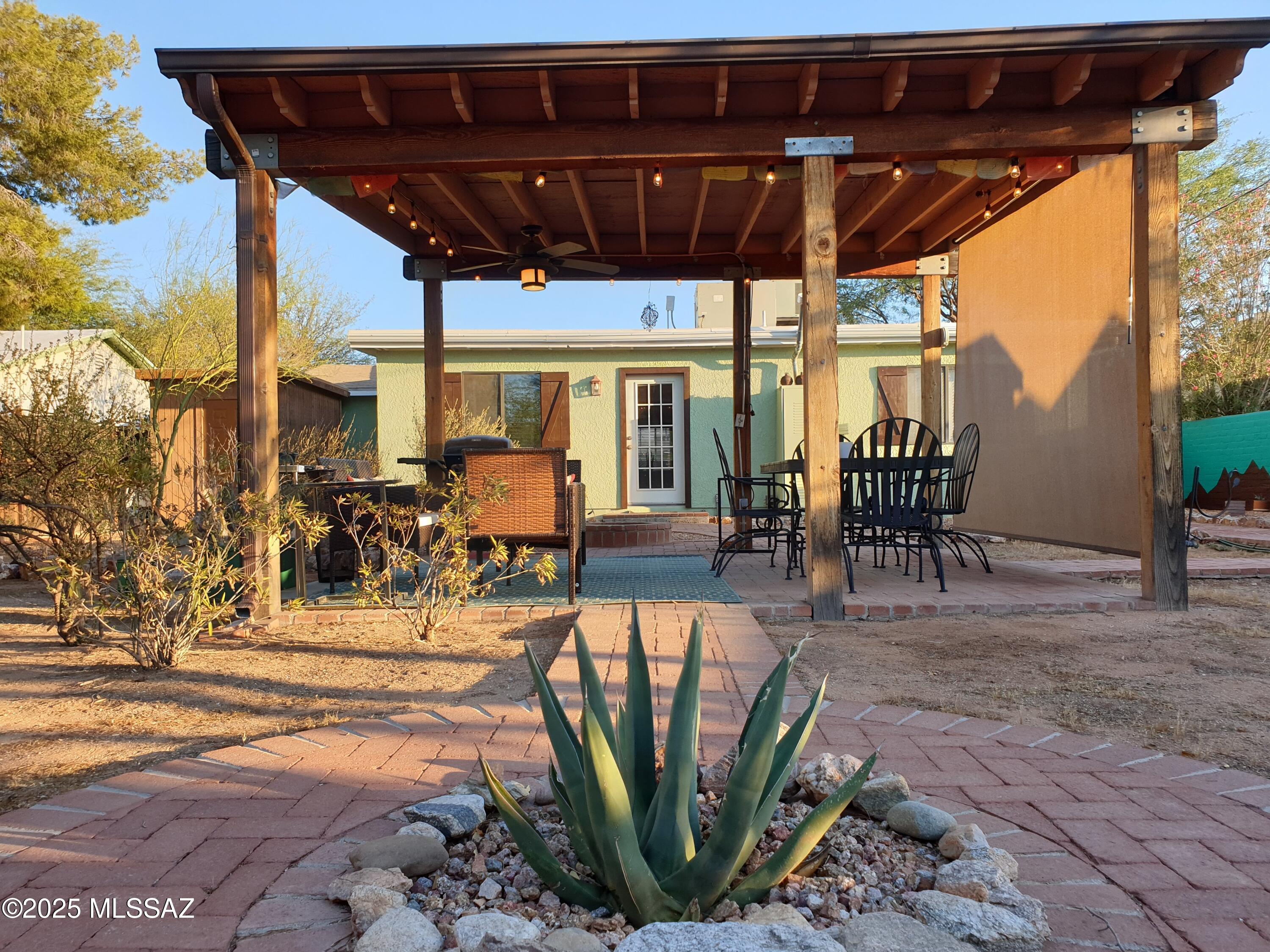 Rare opportunity in Blenman-Elm under $460K!! Don't miss this opportunity to own a thoughtfully updated home in one of Tucson's most sought-after historic neighborhoods, now offered at an incredible value. This 3-bedroom, 2-bath home offers the perfect blend of timeless character and modern comfort. Enjoy an approximate 40% PROPERTY TAX REDUCTION thanks to historic designation, a rare and valuable benefit. Inside, natural light fills inviting living spaces, complemented by a thoughtfully updated kitchen and a functional split floor plan. The private backyard with Ramada creates an ideal setting for entertaining or relaxing under Tucson's blue skies. Historic charm, smart investment, unbeatable location. Enjoy the best of central Tucson living, close to the University of Arizona, Banner Medical Center, vibrant local dining, and neighborhood parks, all while being part of one of Tucson's most beloved historic communities. With limited inventory in this highly desirable area, this home stands out as one of the best values currently available.