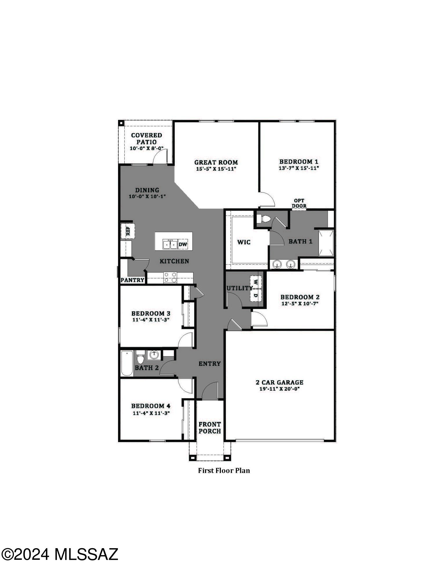 Welcome to your future home in the newest phase of Saguaro Bloom! This beautifully designed 1823 sq. ft. single-story home features 4 bedrooms and 2 baths, nestled in the highly sought-after Saguaro Bloom. 
Enjoy modern living with well appointed finishes. The kitchen is a standout with its contemporary shaker-style cabinets, sleek quartz countertops, a single bowl stainless steel sink, and quartz bath vanities. SPRAYFOAM INSULATION!!