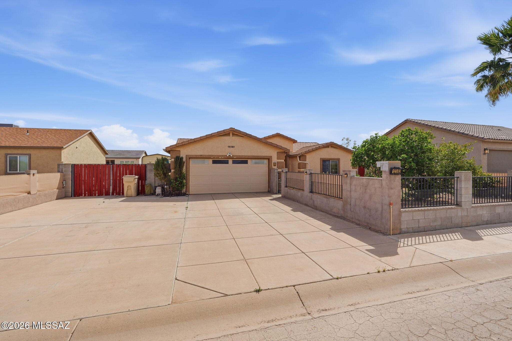 Welcome to this beautifully maintained 3-bedroom, 2-bathroom single-family home located in the heart of Arizona City! Offering 1,459 square feet of clean, comfortable living space, this property is the perfect blend of value, functionality, and lifestyle. From the moment you walk in, you'll notice how well-kept and move-in ready this home is. The layout is both practical and inviting, with spacious living areas, a bright and open feel, and plenty of room for both relaxing and entertaining. Each bedroom is generously sized, and the primary suite offers a private retreat with its own bathroom for added convenience. Step outside and enjoy your own backyard oasis featuring a private pool--perfect for cooling off during those hot Arizona summers or hosting friends and family on the weekends.