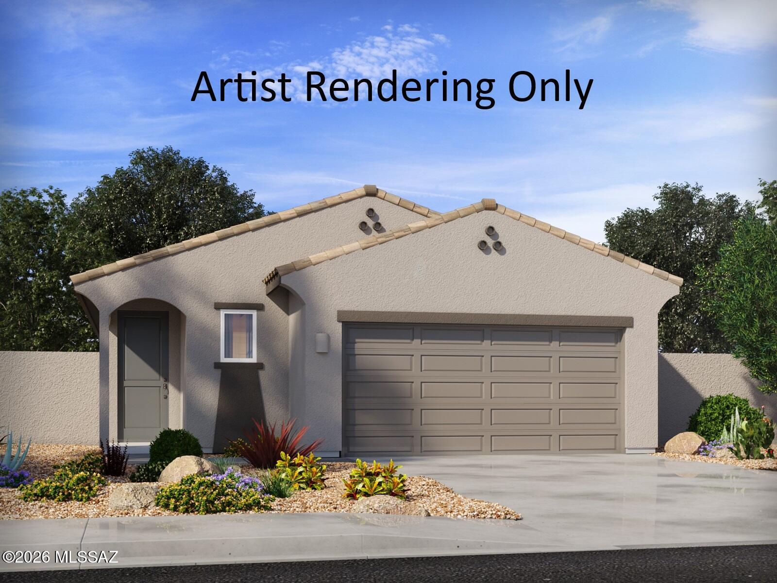3-bedroom, 2-bath home in Sunset Crest! This spacious single-story floorplan features an open-concept living area designed for effortless entertaining and everyday living. Start your mornings with coffee on the covered back patio, then unwind in the private primary suite featuring dual sinks and a generous walk-in closet. Sunset Crest, located at Ajo and Kinney, offers a peaceful desert lifestyle with a neighborhood playground, picnic areas, shaded ramadas, and open spaces designed for connection and relaxation. Built with innovative, energy-efficient features, this home is designed to provide real comfort, improved indoor health, peace of mind, and potential savings on utility costs.