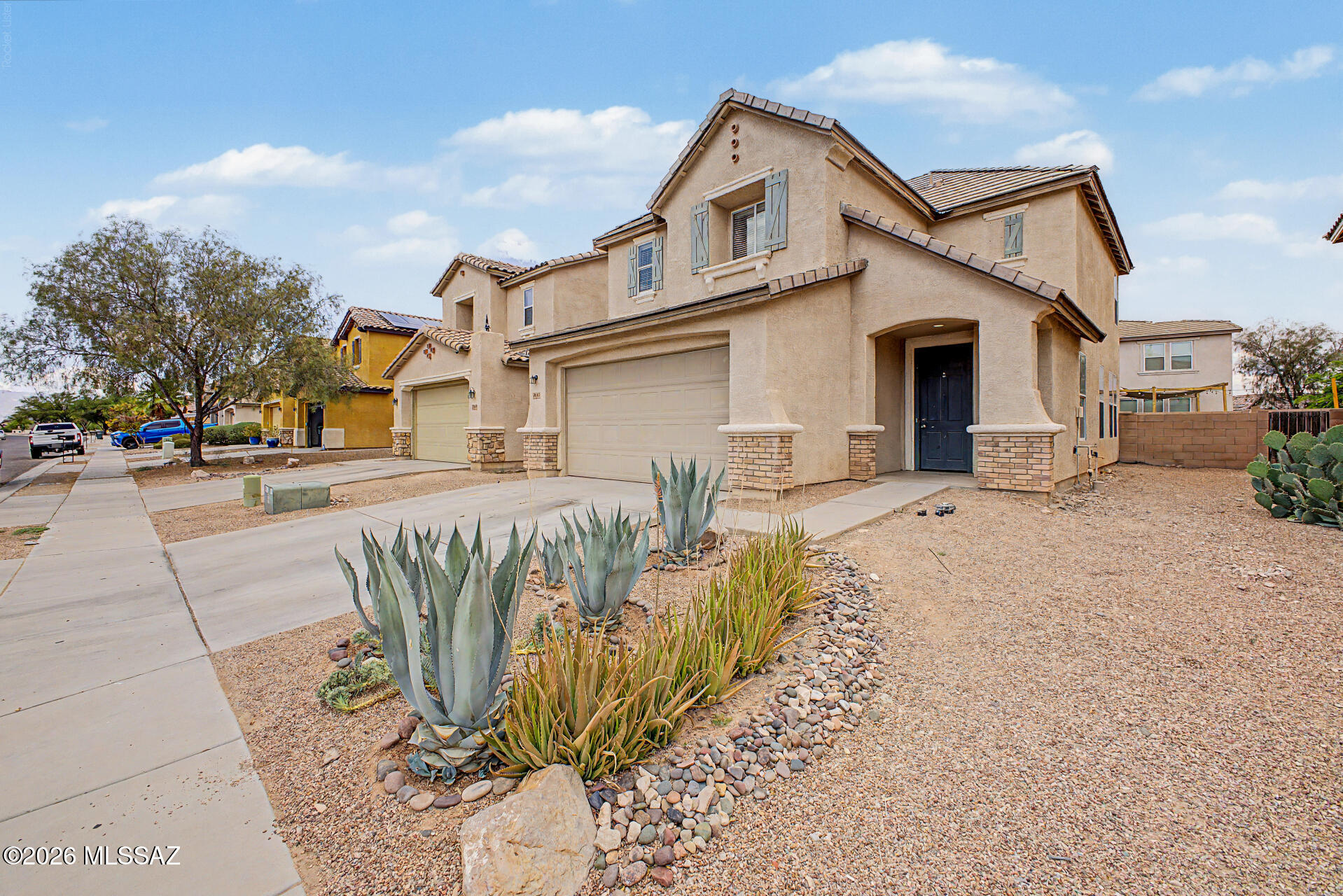 Beautiful Tucson home offering 1,857 sq ft with 3 bedrooms and 2.5 bathrooms, built in 2006 and designed for comfortable everyday living. This inviting property features a spacious floor plan with bright living areas, a well-appointed kitchen with ample cabinetry and workspace, and a comfortable primary suite with a private bath. The additional bedrooms provide flexibility for family, guests, or a home office. Conveniently located near shopping and dining at Tucson Spectrum, outdoor recreation at Fantasy Island Trails Park, and close to schools, public services, and major commuter routes, this home offers comfort, convenience, and a desirable Tucson location.