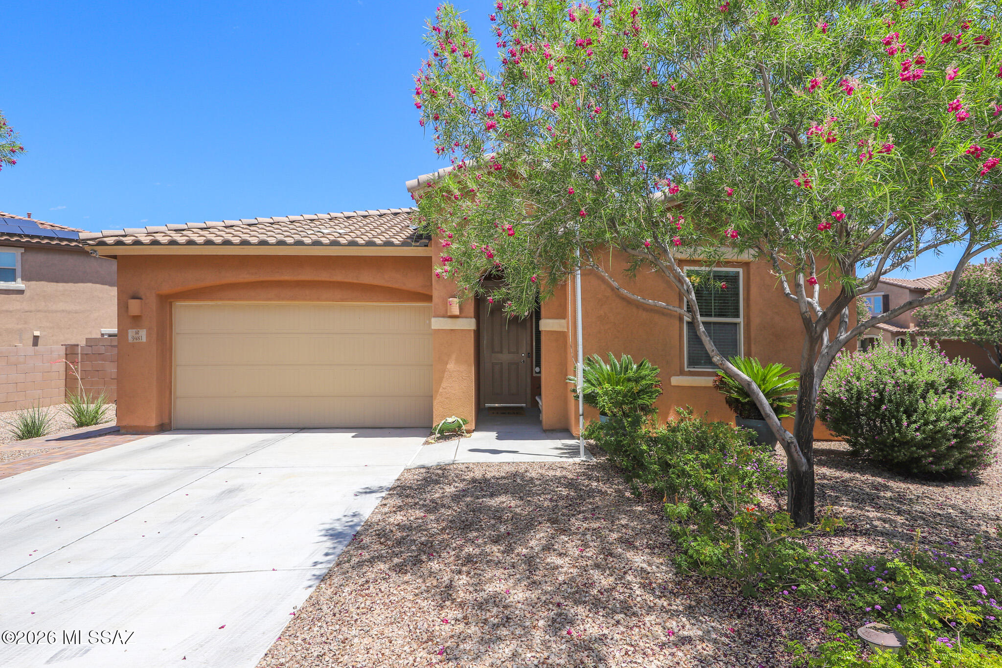 Welcome to this beautifully maintained home in the highly sought-after Vail School District! This spacious residence offers 3 bedrooms, 2.5 bathrooms, and a dedicated office perfect for working from home, studying, or creating your ideal flex space. The open and inviting floor plan is designed for comfortable living and entertaining. Step outside to a fully landscaped backyard oasis featuring mature citrus and fruit trees, a thriving vegetable garden, and plenty of room to relax and enjoy Arizona's beautiful weather. Combining comfort, functionality, and outdoor charm, this home is a rare opportunity you won't want to miss!