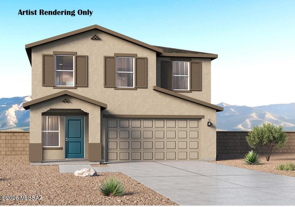 Picture yourself living here at Blackhawk featuring all-new floor plans in a prime location off Wilmot and I-10 with convenient access to downtown Tucson and the airport! This thoughtfully designed 2384 sq. ft. Two-story home offers 5 bedrooms, 3 baths, and a spacious open-concept layout perfect for entertaining and everyday living. The bright great room flows seamlessly into the dining area and kitchen. The private primary suite features a walk-in closet and en-suite bath, while the split-bedroom design adds flexibility and privacy. Energy Star certified with a tankless water heater, smart home package, parks, and walking trails nearby.  Home is under construction.