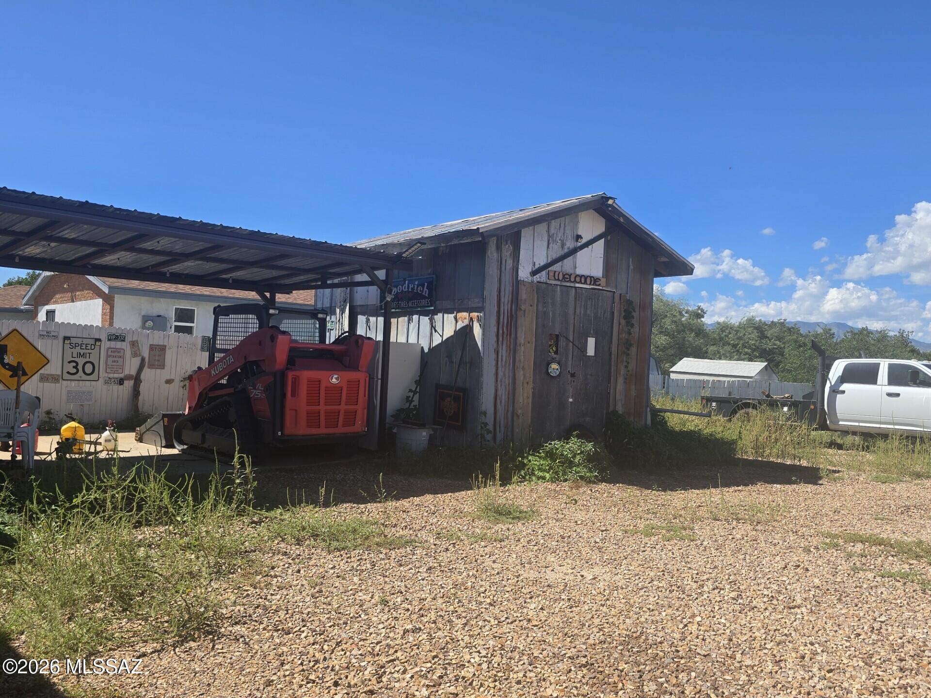Large fenced corner lot in beautiful St. David. Lot is .83 acre, with septic, St. David water and electric.  Ready for you to bring or build your dream home.  Has large shed and double carport.   Minutes from Hwy 90 for quick and easy commutes to Benson and Tombstone.  Close to schools, post office and mini shopping strip.