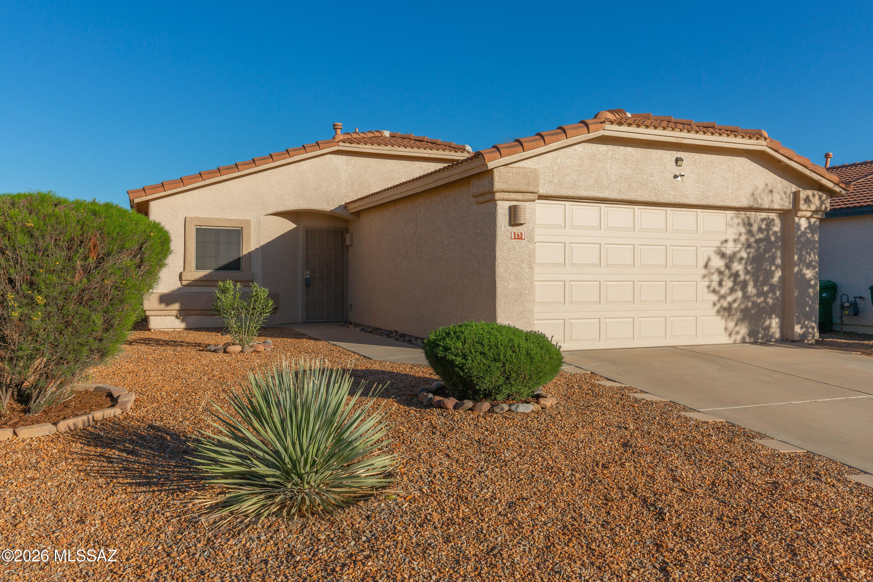 Move-in ready 2-bedroom, 2-bath home, w/ den/fam rm in highly sought-after Continental Ranch Comm! Lovingly maintained by the owner, this bright & inviting home features an open-concept great room w/ vaulted ceilings & abundant natural light. The spacious layout flows seamlessly into the kitchen, w/ durable laminate flooring throughout for easy maintenance. New HVAC 2022. Professionally painted 2024. Enjoy a large, low-maintenance backyard w/ block wall fencing & a natural buffer area behind the home, offering added privacy & an open feel--perfect for relaxing or entertaining. Seller offering Old Republic Home Warranty and up to $5000 towards buyers closing costs/buy down w/ full price offer. Enjoy access to community amenities including a pool, spa, & neighborhood parks. Conveniently close to shopping, restaurants, everyday amenities, & quick access to I-10 makes commuting simple. A wonderful opportunity to own a well-cared-for home in one of Tucson's most desirable master-planned communities.