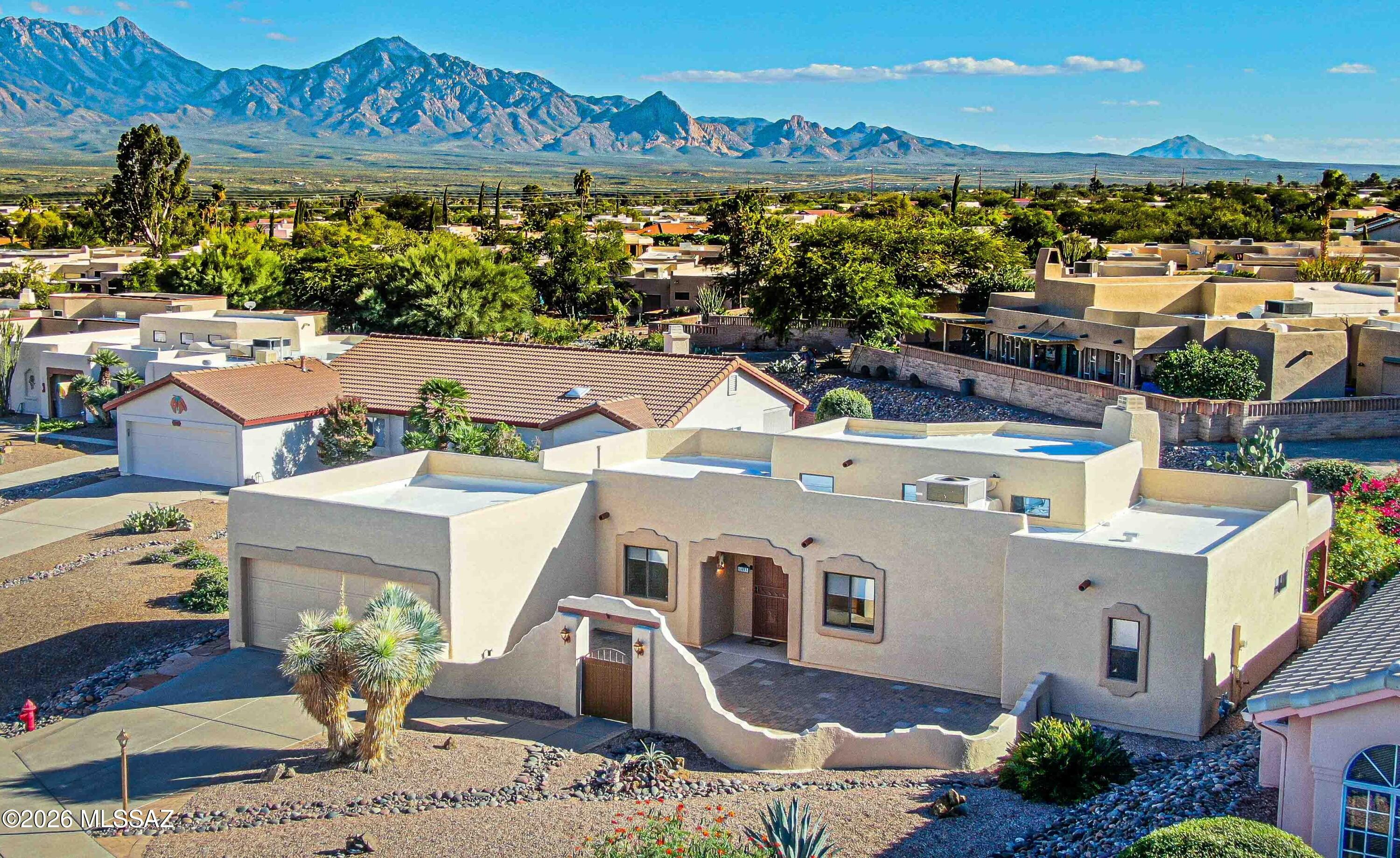 Prepare to fall in love! This exceptional Pierce built Portillo Hills II home combines amazing updates, inviting spaces & pride of ownership throughout.  2BR/2BA plus den & spacious AZ/bonus room. The beautifully updated kitchen features solid hickory cabinetry with pull-outs, gorgeous granite counters & under-cabinet lighting. The large & flexible AZ/bonus room showcases a wall of newer windows and baseboard heat. Beautiful tile flooring flows throughout the home. Brand-new interior and exterior paint, brand-new gas water heater, newer fiberglass windows in the great room, kitchen and AZ room, & gorgeous hanging copper entry lights add even more appeal. Roof re-coated approx. 2 years ago. There's more-see enhancements list in documents. This is a home you won't want to miss!